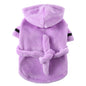 Pet Dog Bathrobe with Hooded Dog Pajamas Sleeping Clothes Soft Pet Bath Drying Towel Clothes For Puppy Dogs Cats