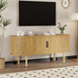 47.2" TV Stand, Modern TV Console Table with Storage Compartment and Sliding Door, Gaming Entertainment Center with Cabinet