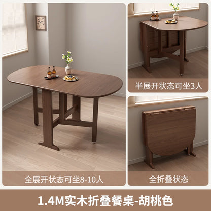 Dark Folding Dining Tables Slim Provincial Chic Modern Dining Tables Retro Mid Century Mesa Comedor Plegables Furniture For Home