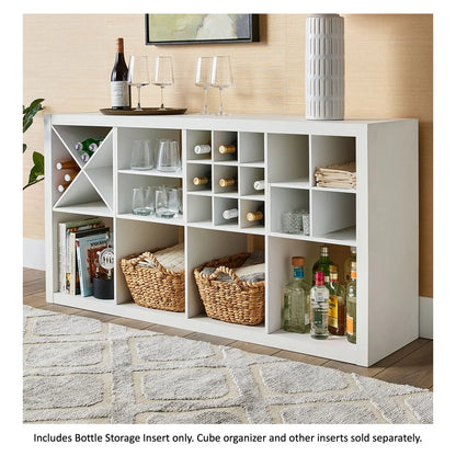 Cube Shelf Organizer Insert 9 Sections Storage Accessory Home Office Craft Room Kitchen Bottles Easy Assembly