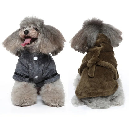 Pet Dog Bathrobe with Hooded Dog Pajamas Sleeping Clothes Soft Pet Bath Drying Towel Clothes For Puppy Dogs Cats