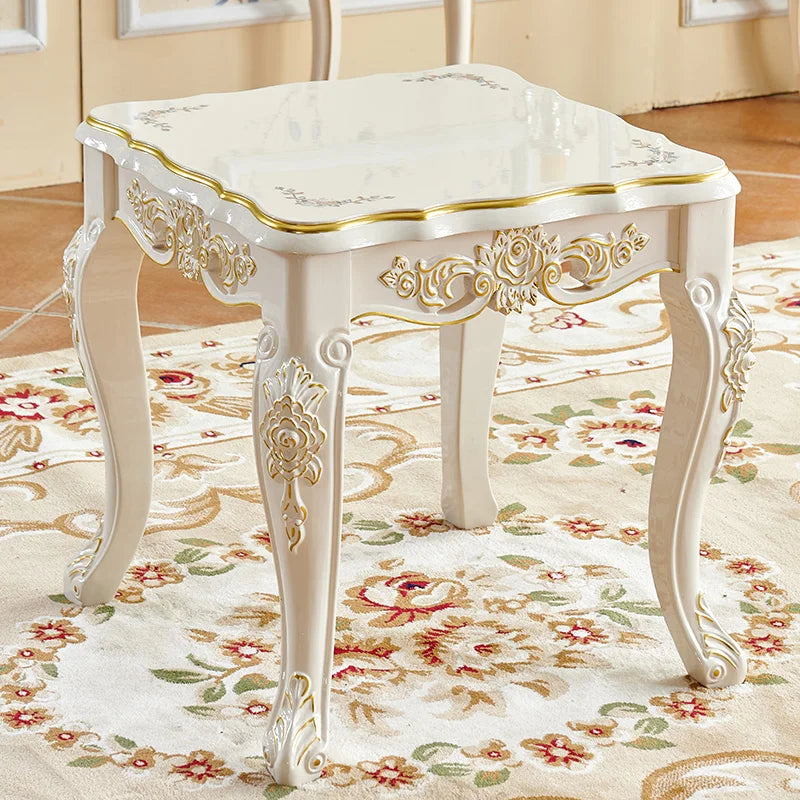 European Solid Wood Dining Chair Princess Lazy Throne Luxury Lounge Chair Fashion Butterfly Ergonomic Muebles Entrance Furniture