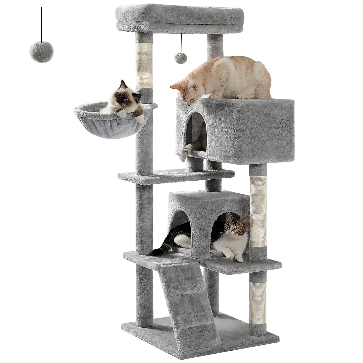 Cat Tree for Large Cats with Large Top Perch Cat Tower with Scratching Post