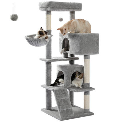 Cat Tree for Large Cats with Large Top Perch Cat Tower with Scratching Post