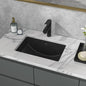 Modern Ceramic Undermount Bathroom Sink 21x15 Inch Rectangular Vessel Vanity Basin with Overflow