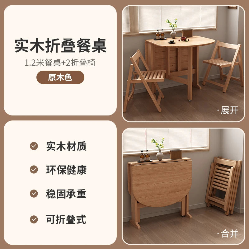 Dark Folding Dining Tables Slim Provincial Chic Modern Dining Tables Retro Mid Century Mesa Comedor Plegables Furniture For Home