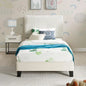 2-Piece Twin Bedroom Set, Plush 3D Upholstered Bed with Nightstand for Cozy Sleep Space