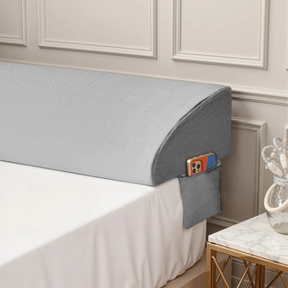 Headboard Wedge Pillow Memory Foam Pillow Ergonomic Neck Pillow Ventilated Cooling Bed Pillow with Removable Washable Cover