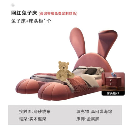 Backrest Modern Bedroom Bed Luxury Wood Italian Big Hotel Double Beds Children Floor Storage