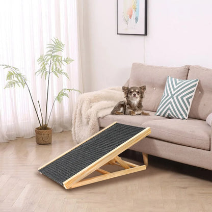 Extra Wide Excellent Traction Pet Ramp for Small Dogs to Get on Couch Car 16" Wide Hold up to 80lb Foldable Car Ramps Dog Ramp
