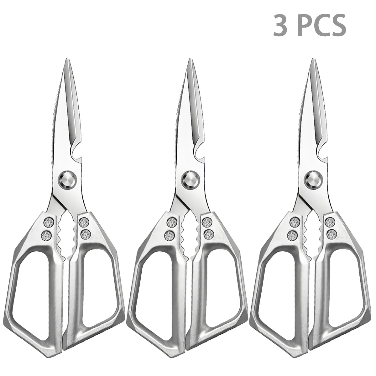 Stainless Steel Kitchen Shears Multifunctional Kitchen Tools Cutting Vegetables Meat Fish Food Scissors