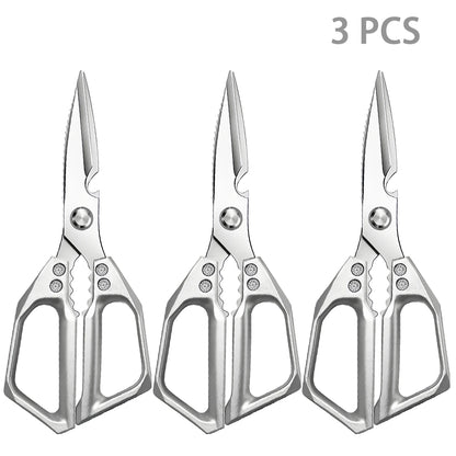 Stainless Steel Kitchen Shears Multifunctional Kitchen Tools Cutting Vegetables Meat Fish Food Scissors