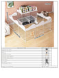 Rabbit Cage, Indoor Rabbit Cage for Home Use, Anti-Urination, Large Pet Enclosure, Double-Layer Small Pet New Type House