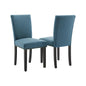 Dining Chairs Set of 2 Upholstered Parsons Diner Room Chair Sets Fabric Kitchen Chairs with Nailhead Trim/Sturdy Wood Legs and P