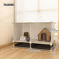 Small Animal Cage for Home Use, Space-Saving, with Toilet, Large Rabbit Cage, Sugar Glider and Squirrel Cage with Tray