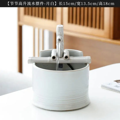 Lucky water decorations, small household fountains, living room, office desktop, running water supply money decoration