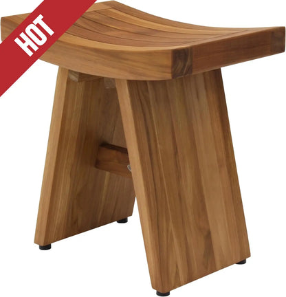 The Original 18" Asia Teak Shower Bench, 12"D x 18"W x 18"H