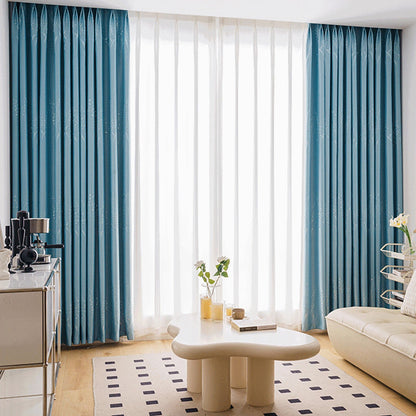 Tiffany Blue Curtains Blackout High-end Heat Insulation Sun Protection Multi-color Optional