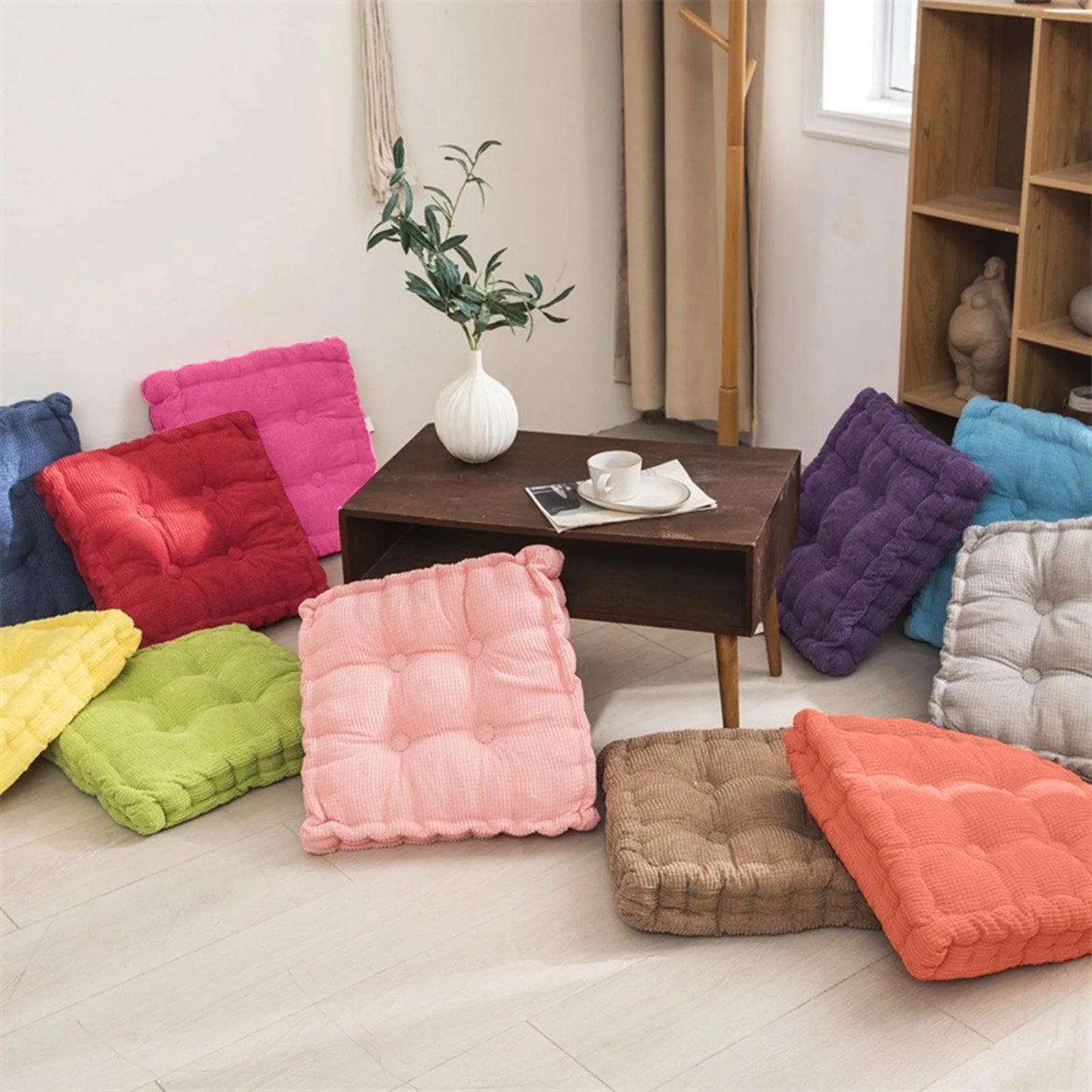Solid Chair Floor Pillow Cushion Meditation Pillow Yoga Office Chair Cushion Soft Sofa Floor furniture