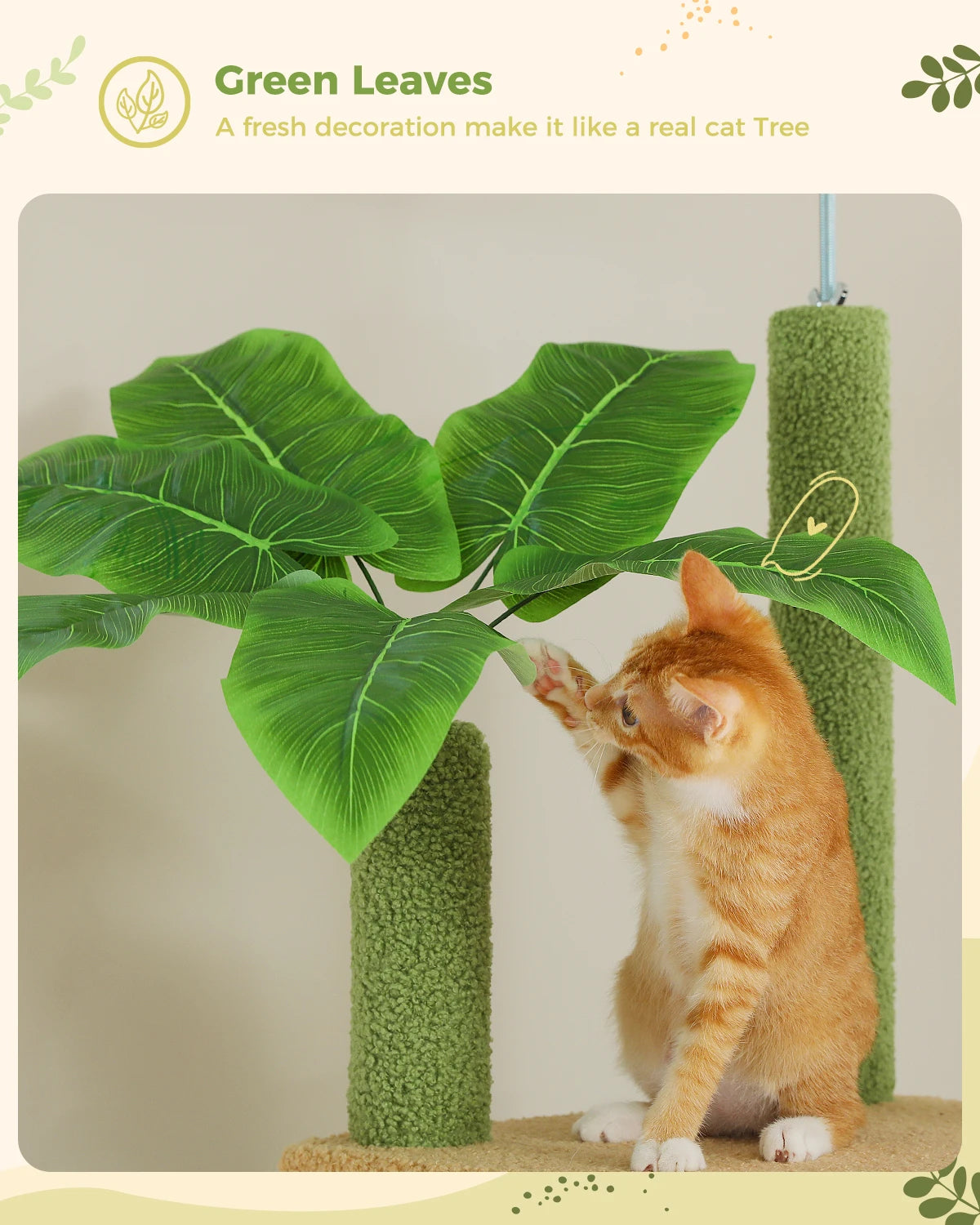 Adjustable Height Floor to Ceiling Cat Activity Tree