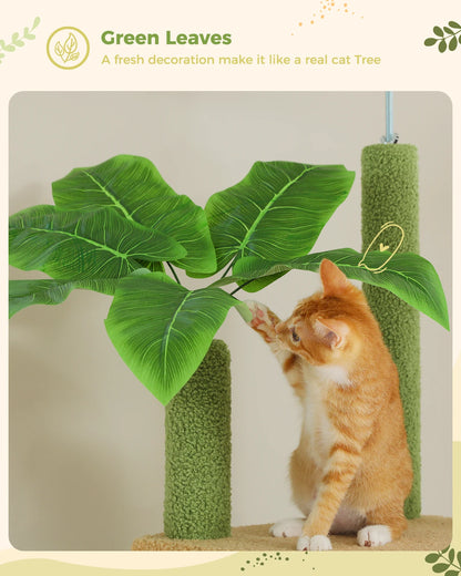 Adjustable Height Floor to Ceiling Cat Activity Tree