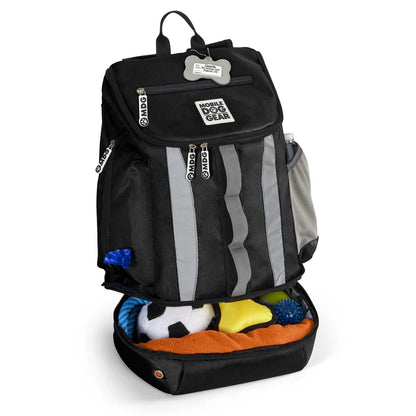 Pet Luggage Travel Backpack For Dogs With Large Storage Compartments Collapsible Bowls Food Carriers Easy Access Pockets Waste