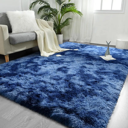 Lochas Super Soft Plush Tie Dye Velvet Rugs for Home Decor