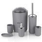 Luxury Bathroom Set Multipurpose Soap Dispenser Toothbrush Holder Toilet Brush Trash Can Soap Dish Home Bathroom Set 4/6pcs Pack
