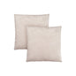 Set Of 2, 18 X 18 Square, Insert Included, Decorative Throw,, Beige Hypoallergenic Polyester