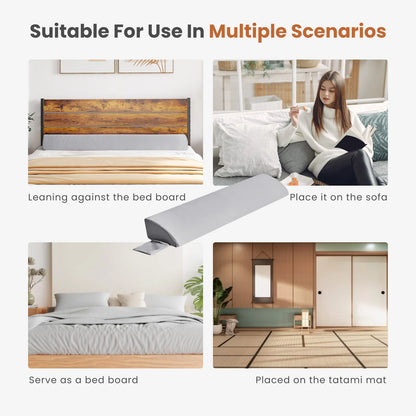 Headboard Wedge Pillow Memory Foam Pillow Ergonomic Neck Pillow Ventilated Cooling Bed Pillow with Removable Washable Cover