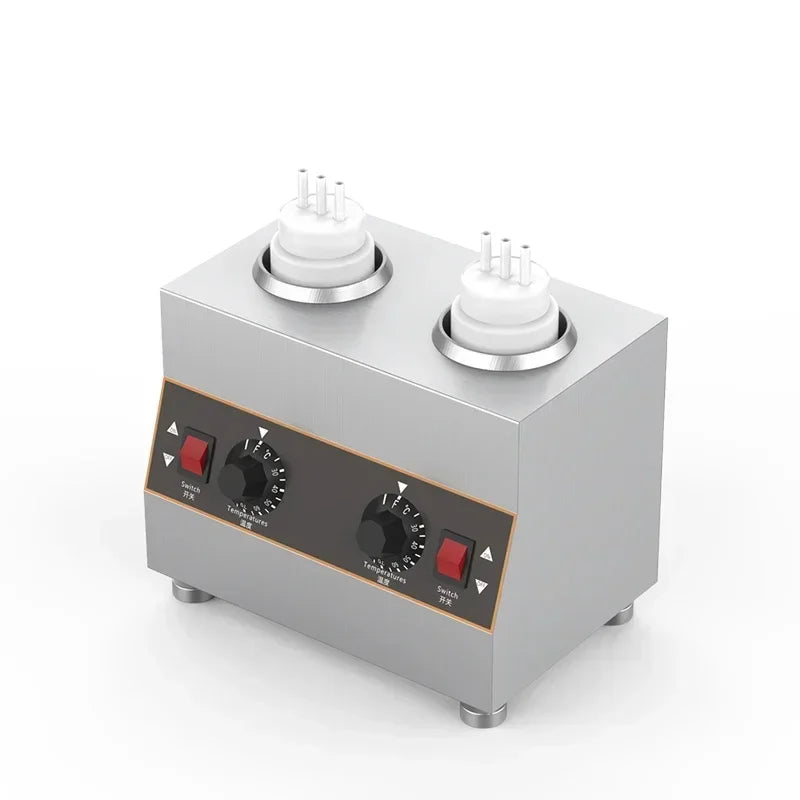 1 2 3 Bottles Electric Sauce Chocolate Warmer Machine Heating Cheese Fruit Jam Warming Machine Dispenser Melter 220V/110V