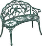 Patio Garden Bench Park Metal Rose Outdoor, Aluminium Vintage Antique