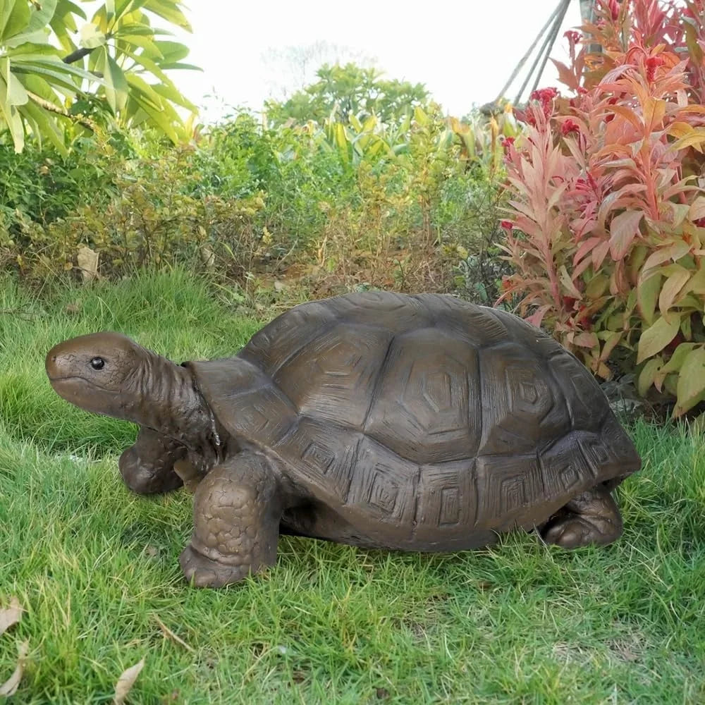 Turtle Statues Garden Outdoor Decor Fiber Reinforced Concrete Lawn Sculptures Charming Tortoise Figurines Whimsical Yard