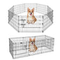 Foldable Metal Dog Playpen for Indoor/Outdoor, Pet Dog Fence Exercise, Pet Puppy Playpen Cage for Yard, Easy Assemble Cat House