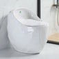 One Piece Toilet Egg Shaped Toilet Bowl amp 1.6 GPF Siphon Flush, Rough in 12 Inch Small Toilets for Small Bathroom Modern Toil