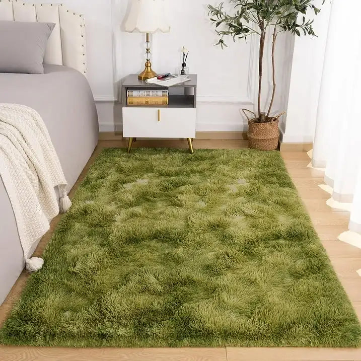 Lochas Super Soft Plush Tie Dye Velvet Rugs for Home Decor