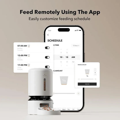 PETLIBRO Automatic Cat Feeder with Camera, 1080P HD Video with Night Vision, 5G WiFi Pet Feeder with 2-Way Audio, Low Food &