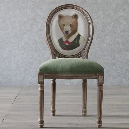 European Retro Dining Chairs Restaurant Old Solid Wood Stool Furniture Diffuse Cafe Hotel New Chinese Designer Fashion Chair