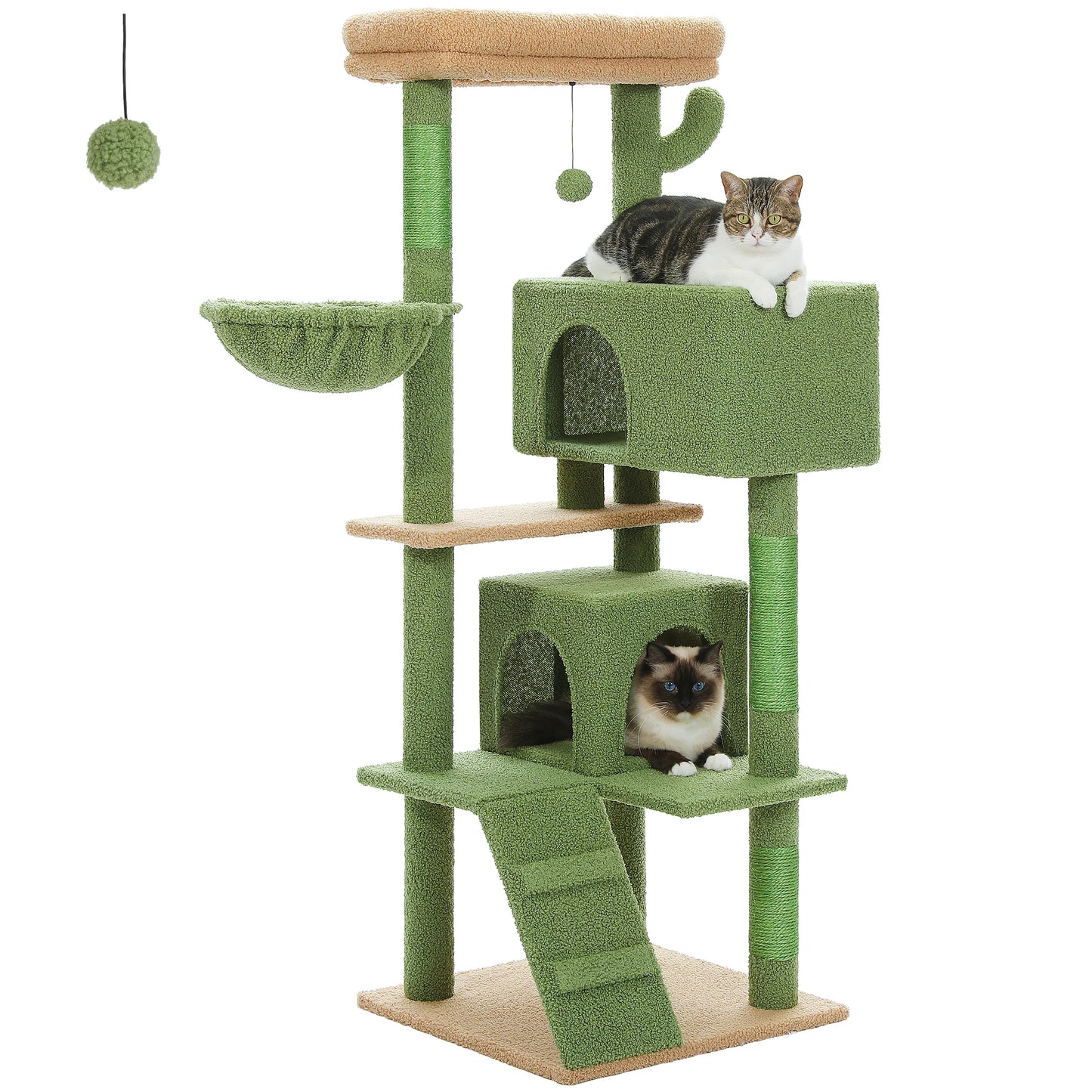 Cat Tree for Large Cats with Large Top Perch Cat Tower with Scratching Post