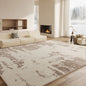 Minimalism Bedroom Decor Marble Carpet Light Luxury Carpets for Living Room Fluffy Soft Plush Floor Mat Home Thick Washable Rug
