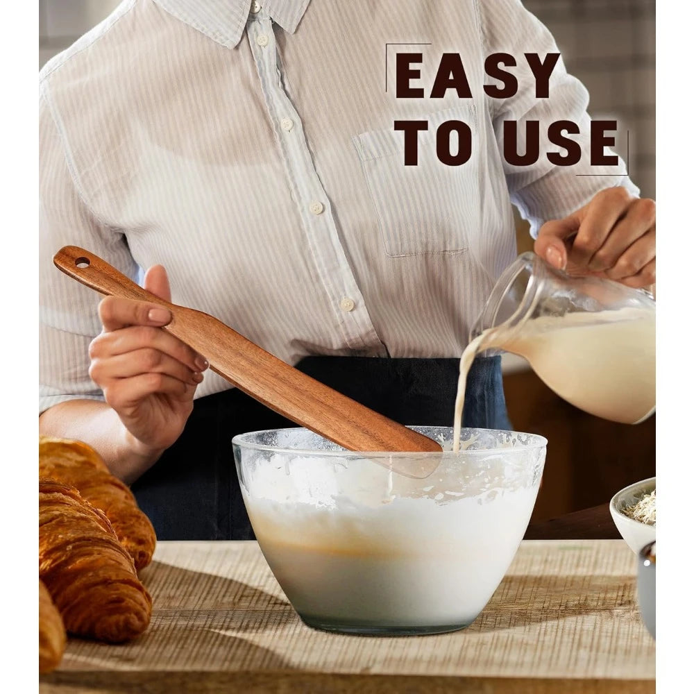 Reach the bottom of the jar, natural high moisture proof teak, kitchen tools, non-stick cookware wooden kitchen utensils