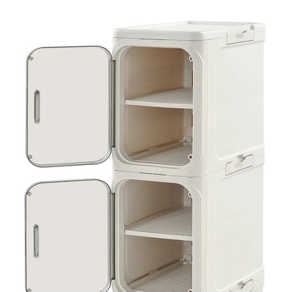 5-Tier Tall Narrow Storage Cabinet Slim Storage Cabinet with Wheels for Small Space, Bathroom, Kitchen, Laundry