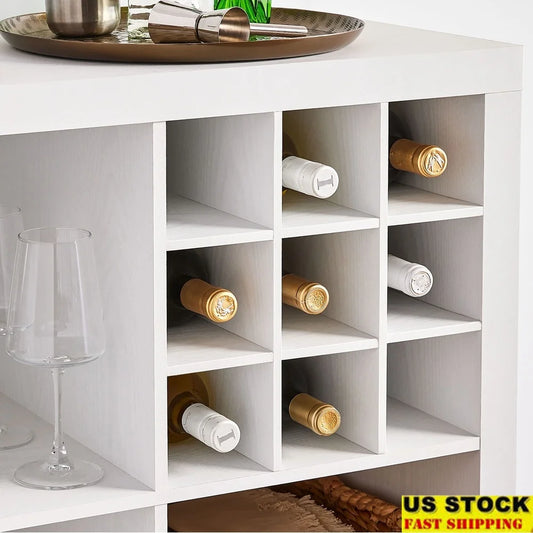Cube Shelf Organizer Insert 9 Sections Storage Accessory Home Office Craft Room Kitchen Bottles Easy Assembly