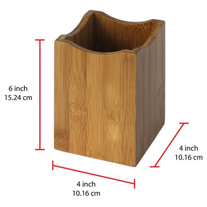 Durable Eco-Friendly Bamboo Utensil Holder Tool Storage Contemporary Design