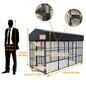 Heavy Duty Large Dog Kennel Pet Welded Metal Playpen Animal Cage with Roof Cover Pet Run Enclosure Playpen House Outdoor Indoor