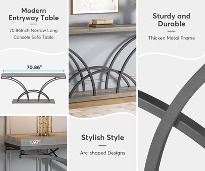 Tribesigns 70.9 Inch Extra Long Console Table for Entryway