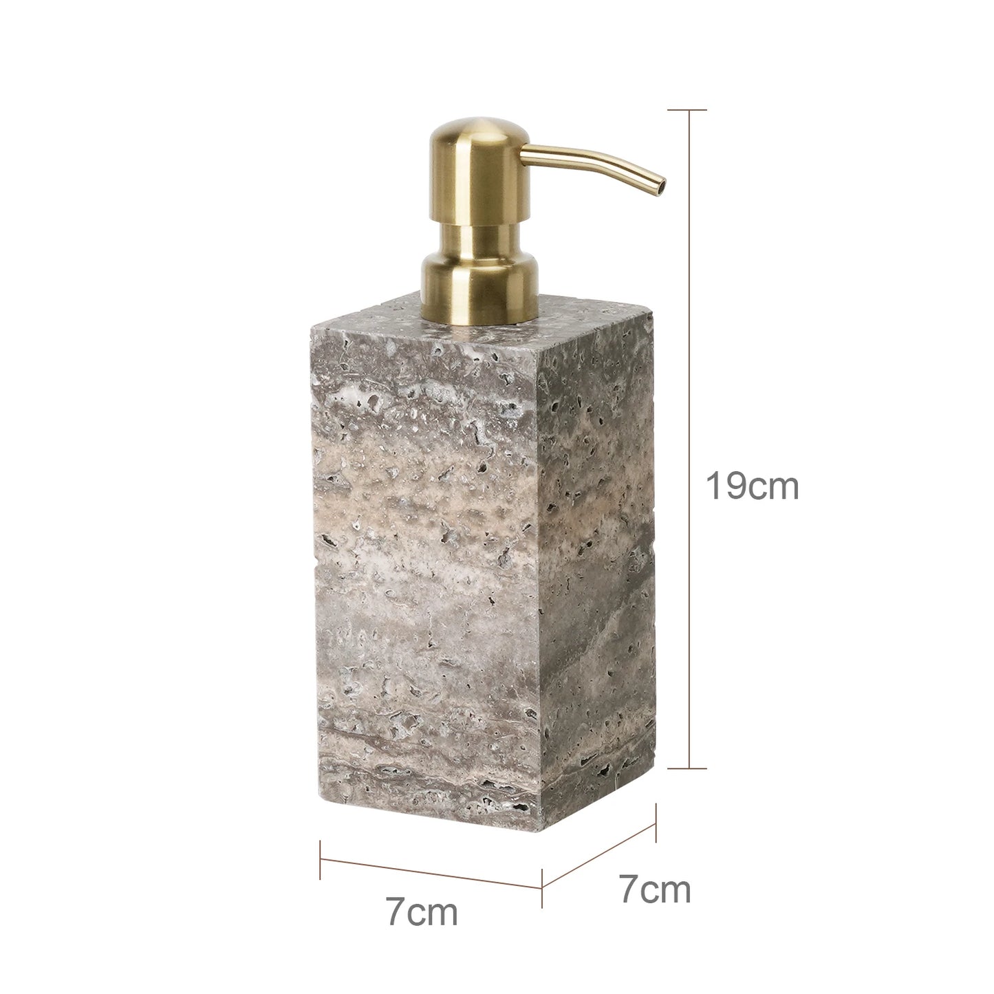 Grigio Travertino Bathroom Accessories Sets Vintage Marble Soap Holder Soap Dispenser Vanity Tray Bathroom Set