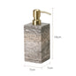 Grigio Travertino Bathroom Accessories Sets Vintage Marble Soap Holder Soap Dispenser Vanity Tray Bathroom Set