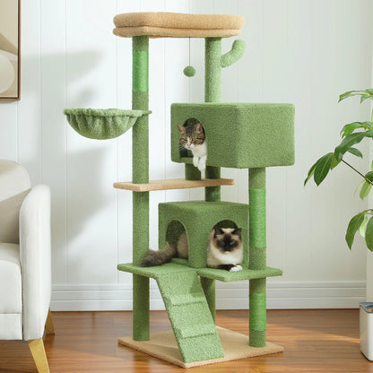 Cat Tree for Large Cats with Large Top Perch Cat Tower with Scratching Post