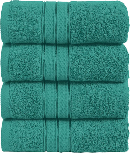 6-piece towel set, 100% Türkiye cotton, 2 bath towels, 2 hand towels and 2 bath towels, fast drying and water absorption